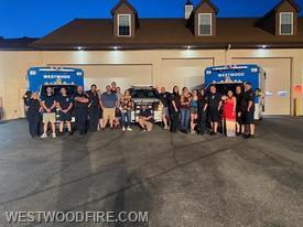 Westwood staff and volunteers gathered at our main station to attend the 2021 Chester County EMS Council "virtual" awards ceremony