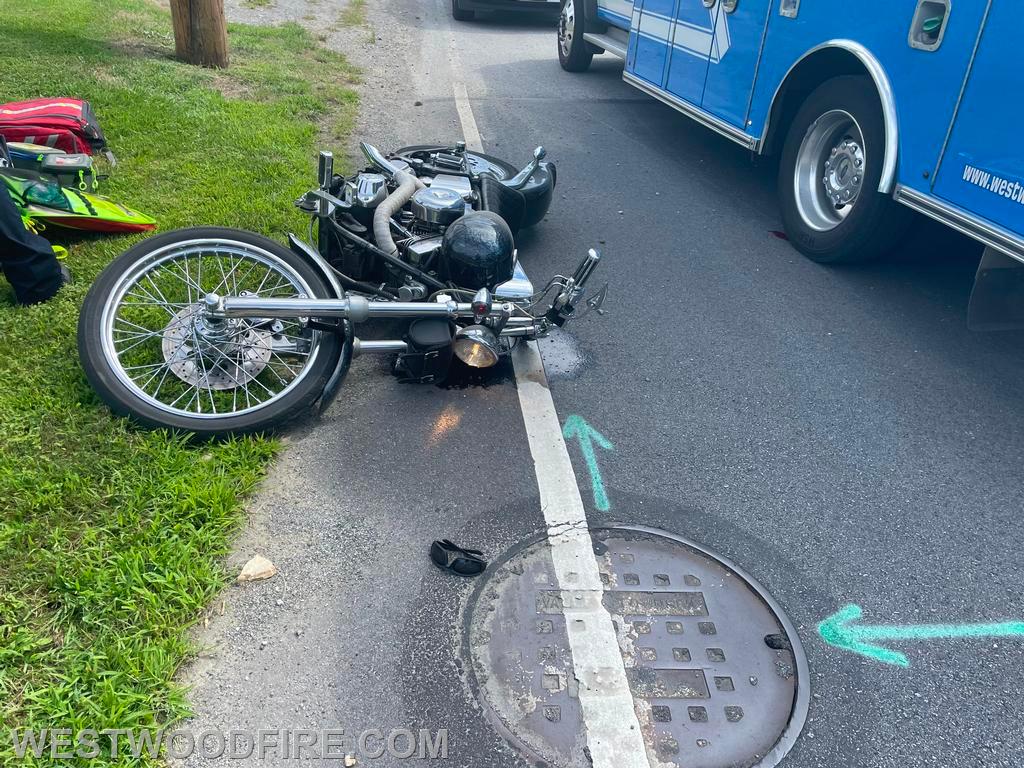 One motorcycle was involved in this collision. 